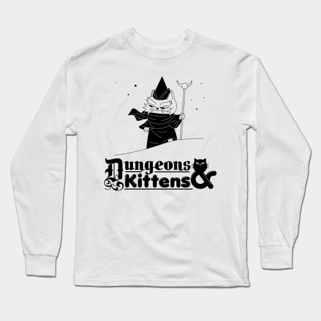 Dungeons & Kittens Long Sleeve T-Shirt by Clement